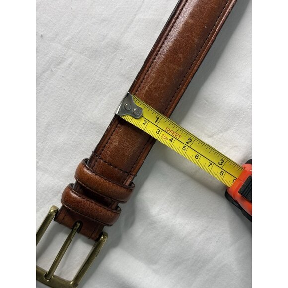 FOSSIL Men’s Brown Cowhide Leather Belt Sz 38 Casual Classic - Picture 10 of 10